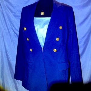 Double Breasted classic Navy Blazer. Lane Bryant Size 16